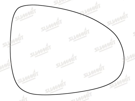 Summit Stick-On Standard Mirror Glass fits VW Touareg 13 on RHS Summit - Bars 4 Cars