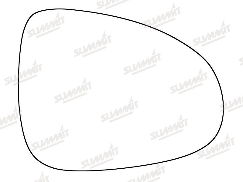 Summit Stick-On Standard Mirror Glass fits VW Touareg 13 on RHS Summit - Bars 4 Cars