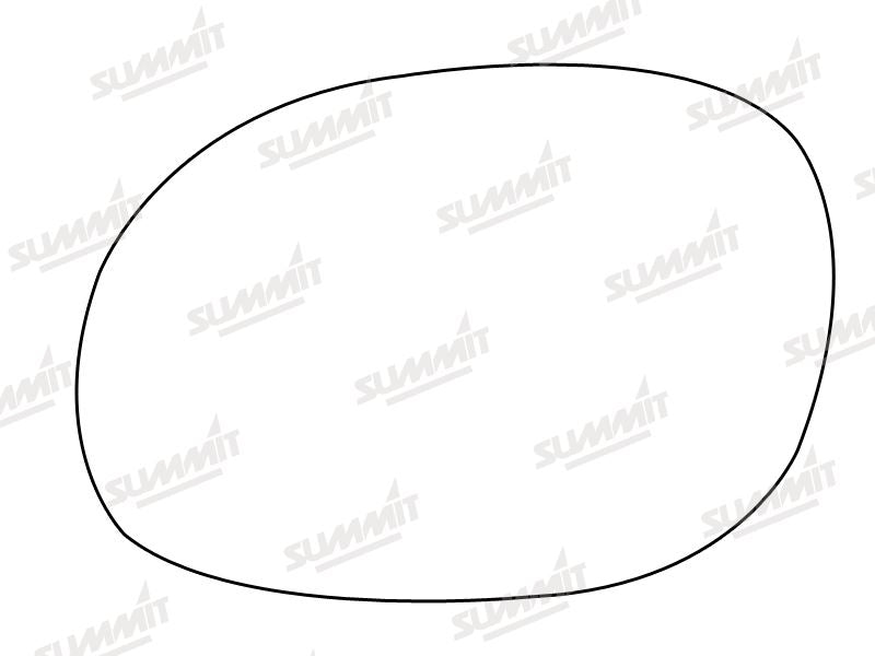 Summit Stick-On Standard Mirror Glass fits Citroen Xsara Picasso 00 on LHS Summit - Bars 4 Cars