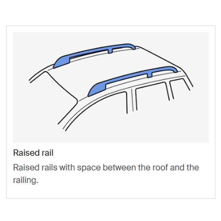 Thule ProBar Evo Roof Bars Aluminum fits Volkswagen Caddy Maxi 2008-2015 Van 5-dr with Raised Rails Thule - Bars 4 Cars