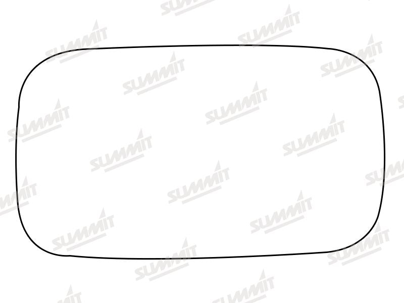 Summit Stick-On Aspheric Mirror Glass fits Volvo V50 04 to 12 RHS Summit - Bars 4 Cars