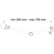 Fiamma Bike-Block Pro S D 3 Aluminium (08831F01-) Fiamma - Bars 4 Cars