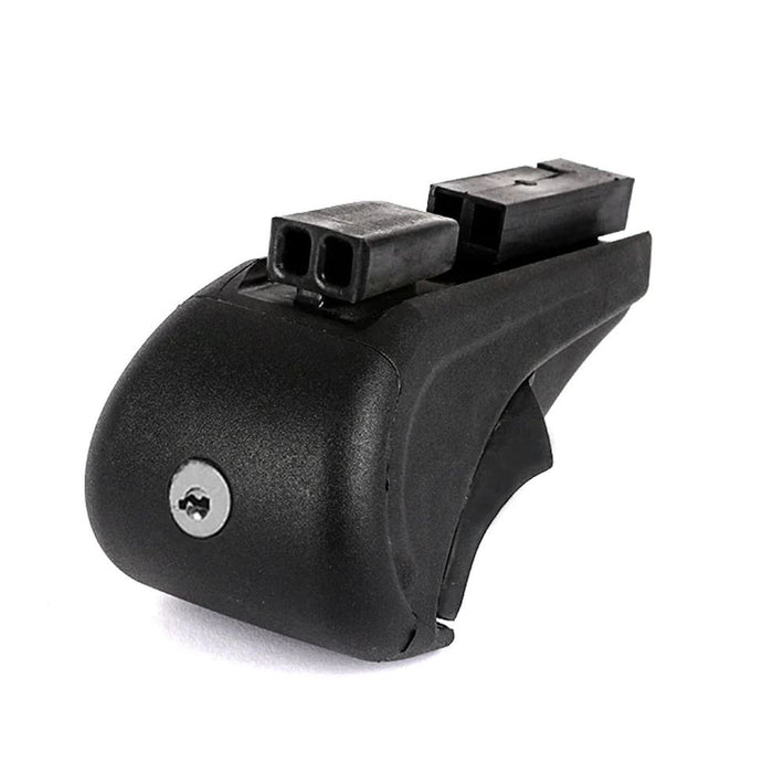 Roof Bars Rack Aluminium Black fits Volkswagen Taigo 2022- For Raised Rails Summit - Bars 4 Cars