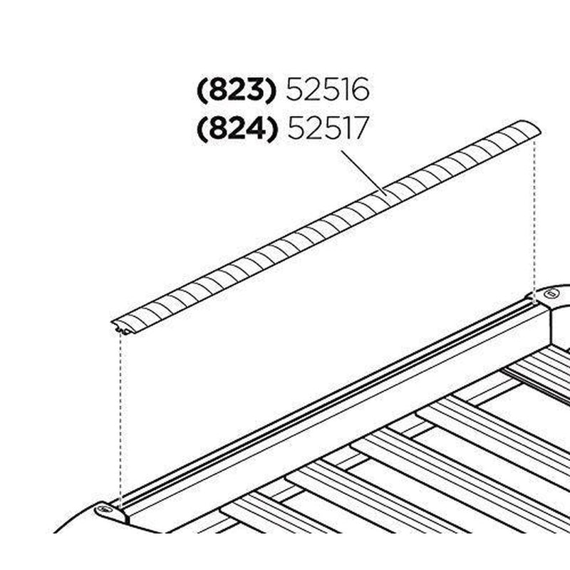 Thule Cover strip T-track 823 Spare / Replacement Part 1500052516 / 52516 Thule - Bars 4 Cars