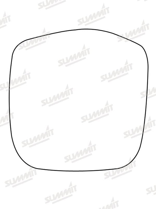 Summit Stick-On Commercial Mirror Glass fits Toyota Hi-Ace Power Van LHS Summit - Bars 4 Cars
