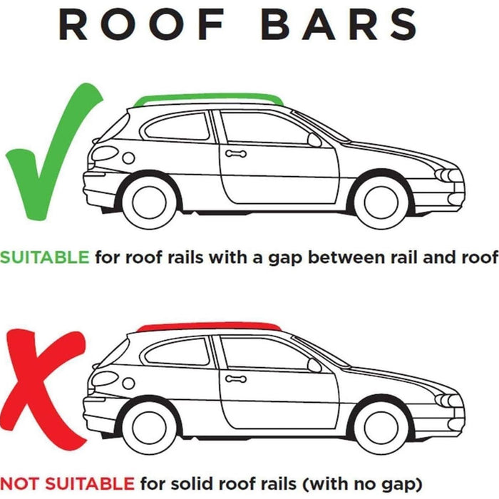 Summit Roof Bars fits BMW 3 Series Touring E36 1994-1999 Estate 5D w Railing Summit - Bars 4 Cars