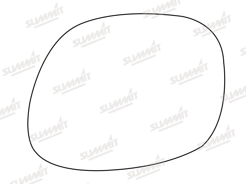 Summit Stick-On Standard Mirror Glass fits Toyota Rav 4 LHS Summit - Bars 4 Cars