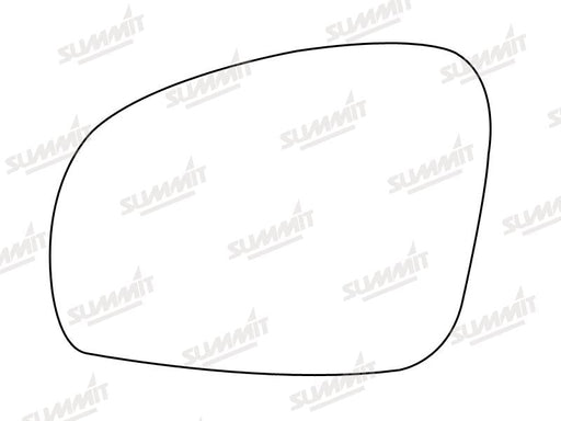 Summit Stick-On Standard Mirror Glass fits Skoda Fabia Roomster LHS Summit - Bars 4 Cars