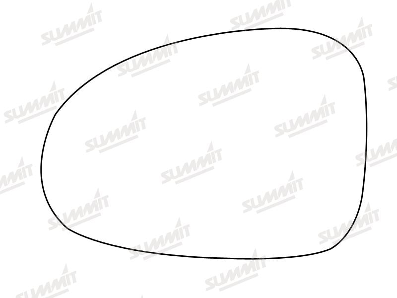 Summit Stick-On Standard Mirror Glass fits Daewoo Matiz LHS Summit - Bars 4 Cars