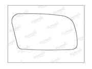 Summit Stick-On Standard Mirror Glass fits Mazda 626 RHS Summit - Bars 4 Cars