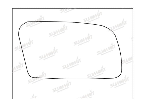Summit Stick-On Standard Mirror Glass fits Mazda 626 RHS Summit - Bars 4 Cars