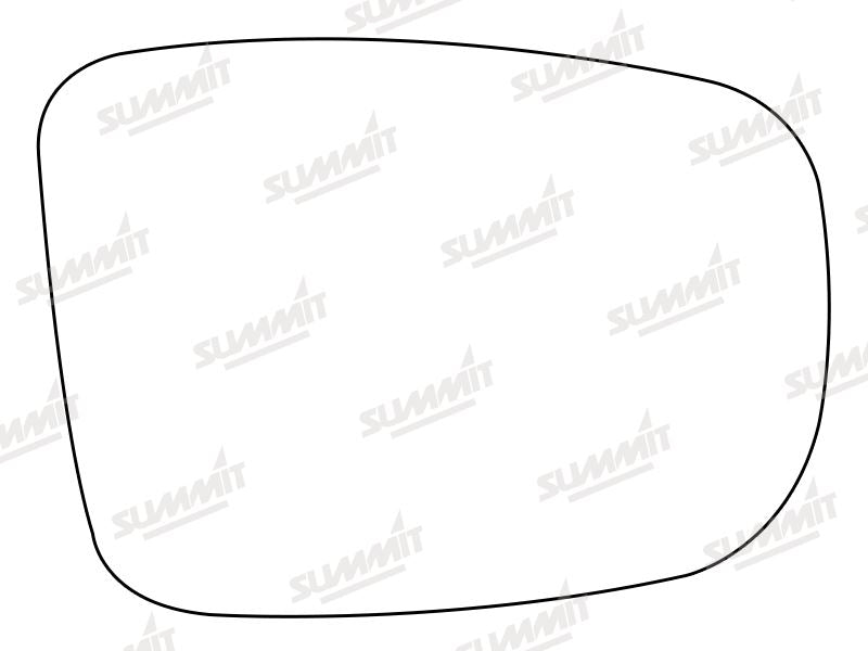 Summit Stick-On Standard Mirror Glass fits Hyundai i10 07 to 10 RHS Summit - Bars 4 Cars