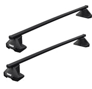 Thule SquareBar Evo Roof Bars Black fits BMW iX2 2024- 5-dr Flush Rails Thule - Bars 4 Cars
