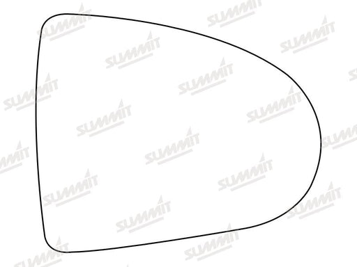 Summit Stick-On Standard Mirror Glass fits Mitsubishi Colt 04 on RHS Summit - Bars 4 Cars