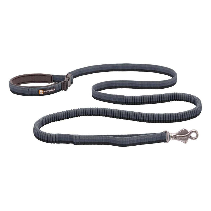 Ruffwear Roamer Bungee Dog Running Lead in Granite Grey (2.2 to 3.4m) Ruffwear - Bars 4 Cars