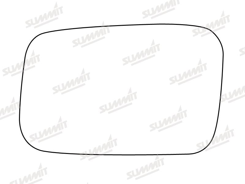 Summit Stick-On Standard Mirror Glass fits Honda Civic LHS Summit - Bars 4 Cars
