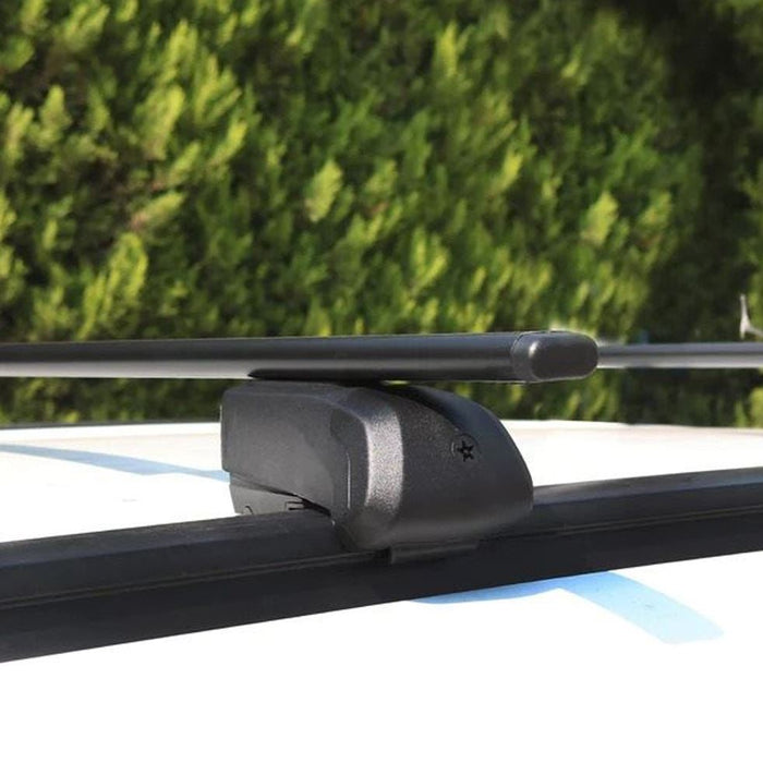 Roof Bars Rack Black fits Seat Leon 2014-Onwards for Flush Rails 75KG