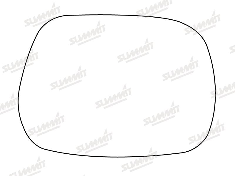 Summit Stick-On Standard Mirror Glass fits Toyota Rav 4 00 to 06 RHS Summit - Bars 4 Cars