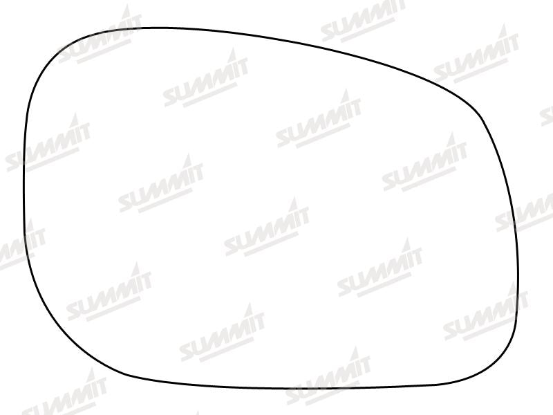 Summit Stick-On Standard Mirror Glass fits Land Rover Freelander 98 on RHS Summit - Bars 4 Cars