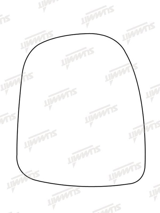 Summit Heated Base Plate With Commercial Mirror Glass fits Vauxhall Vivaro RHS Summit - Bars 4 Cars
