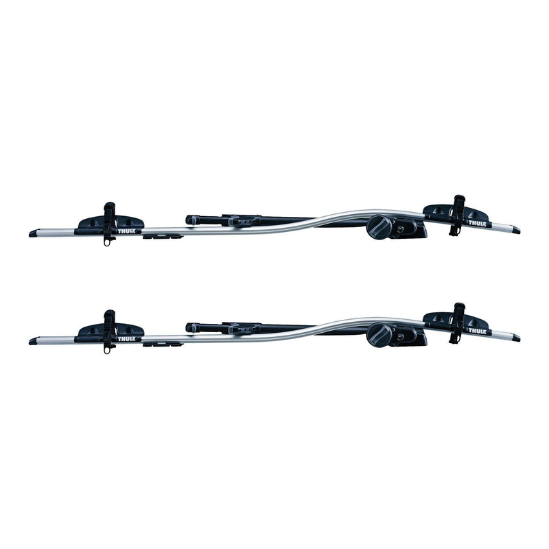 2x Thule ProRide 591 Bike Carrier Rack Roof Bar Mounted Aluminium Thule - Bars 4 Cars