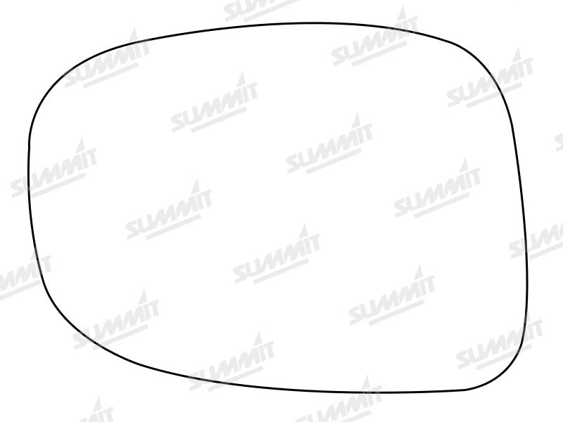 Summit Stick-On Aspheric Mirror Glass fits Lexus IS 220 05 on LHS Summit - Bars 4 Cars