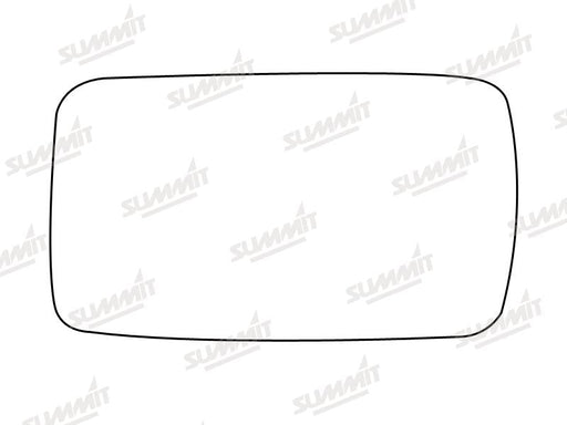 Summit Stick-On Standard Mirror Glass fits Fiat Uno 60 LHS RHS Summit - Bars 4 Cars