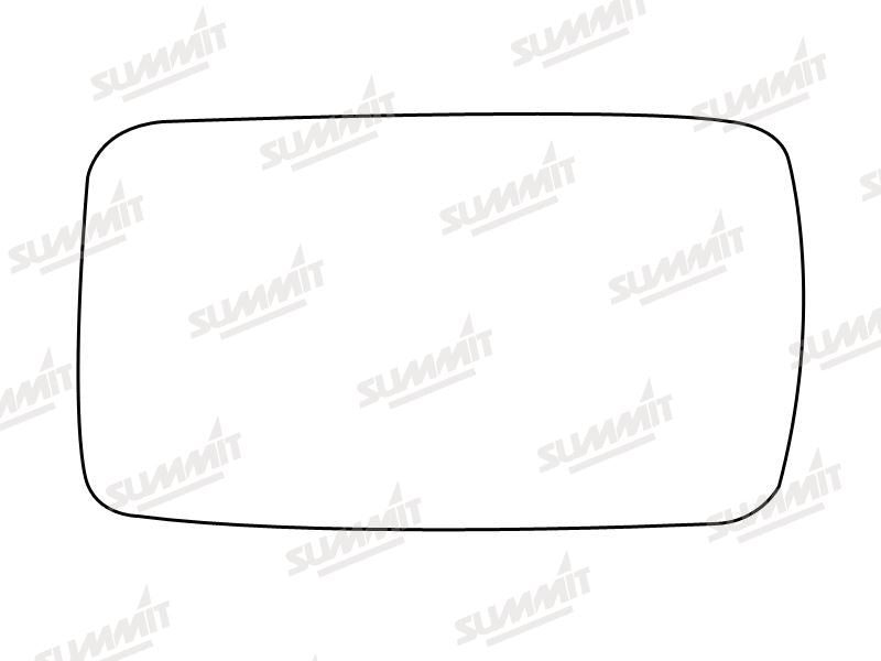 Summit Stick-On Standard Mirror Glass fits Fiat Uno 60 LHS RHS Summit - Bars 4 Cars