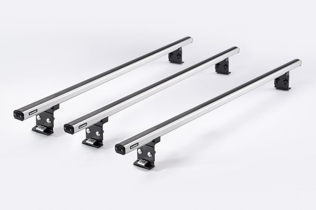 Summit Commercial 3 x Aluminium Fixed Point Roof Bars Rack 1.3m SULC-002 Summit - Bars 4 Cars