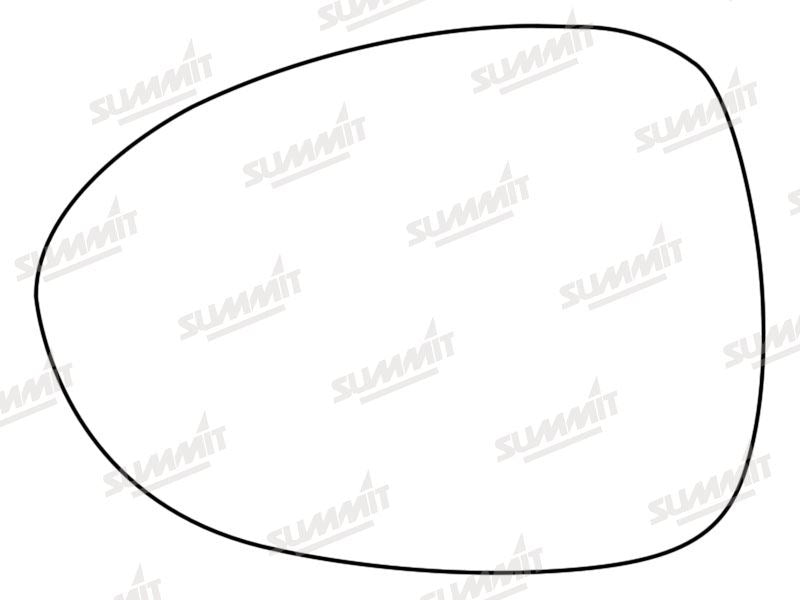 Summit Stick-On Standard Mirror Glass fits Mazda MX-5 10 to 16 LHS Summit - Bars 4 Cars