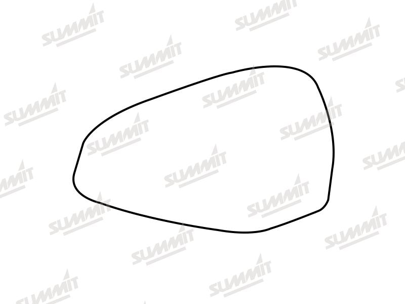 Summit Heated Base Plate With Blind Spot Mirror Glass fits Audi A4 15 to 17 LHS Summit - Bars 4 Cars