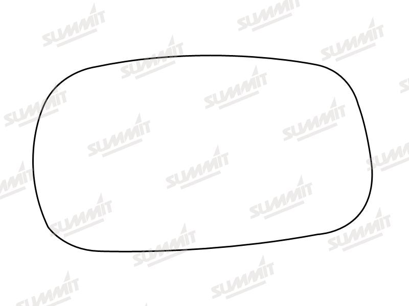 Summit Stick-On Standard Mirror Glass fits Nissan Micra LHS Summit - Bars 4 Cars