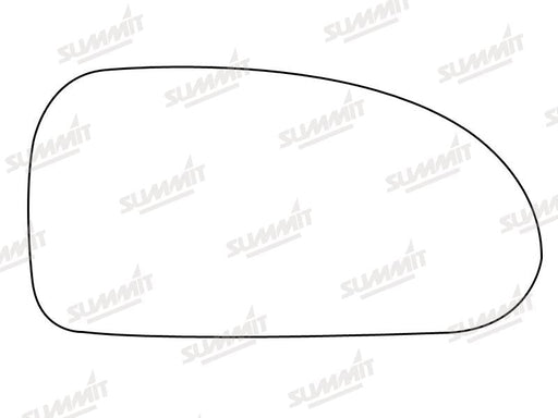 Summit Stick-On Standard Mirror Glass fits Hyundai Coupe RHS Summit - Bars 4 Cars