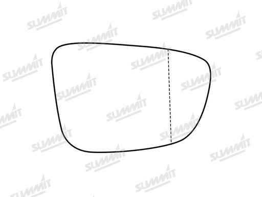 Summit Stick-On Aspheric Mirror Glass fits BMW 5 Series 17 on RHS Summit - Bars 4 Cars