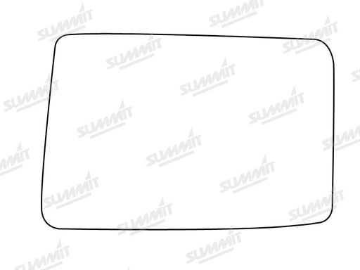 Summit Stick-On Standard Mirror Glass fits Vauxhall Carlton 92 on LHS Summit - Bars 4 Cars