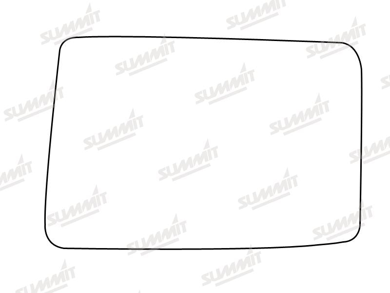 Summit Stick-On Standard Mirror Glass fits Vauxhall Carlton 92 on LHS Summit - Bars 4 Cars