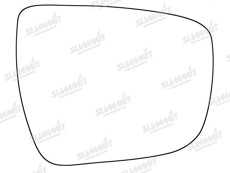 Summit Stick-On Standard Mirror Glass fits Nissan Qashqai 14 on RHS Summit - Bars 4 Cars