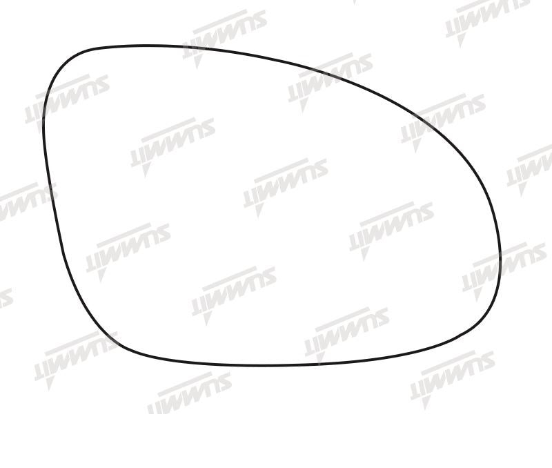 Summit Stick-On Aspheric Mirror Glass fits VW Golf Passat 05 on RHS Summit - Bars 4 Cars