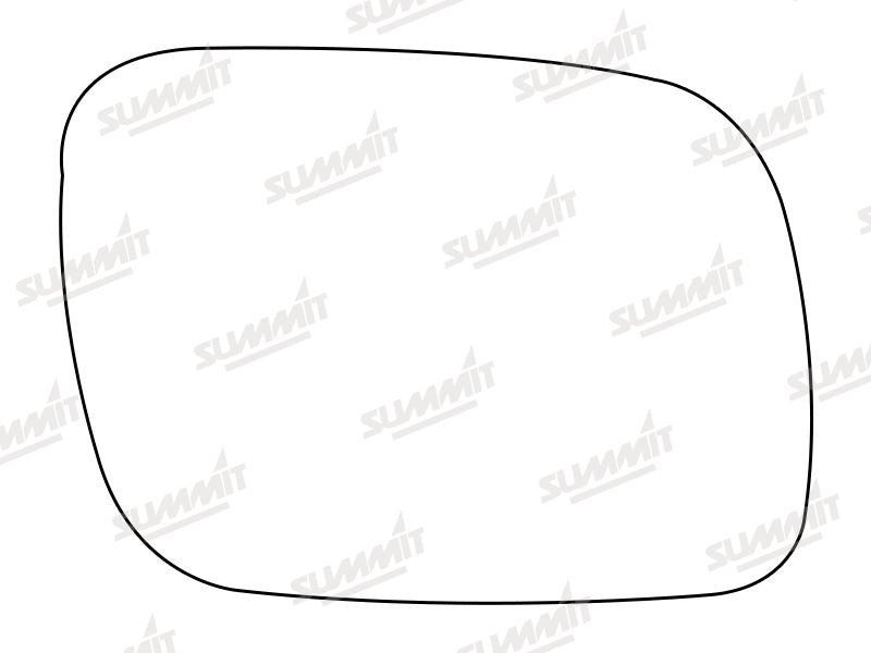 Summit Stick-On Standard Mirror Glass fits VW Touareg 02 to 06 RHS Summit - Bars 4 Cars