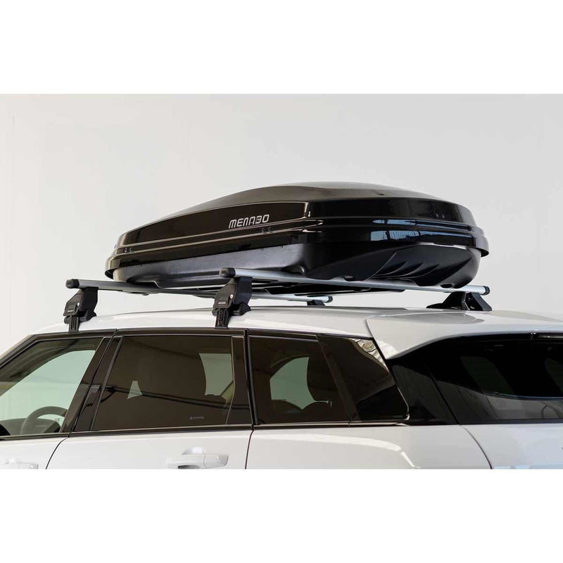 Menabo Diamond 500 Litre Black Roof Box with Duo Opening (75kg Max.) Menabo - Bars 4 Cars