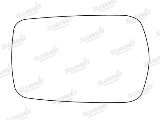 Summit Stick-On Standard Mirror Glass fits Volvo 240 LHS Summit - Bars 4 Cars