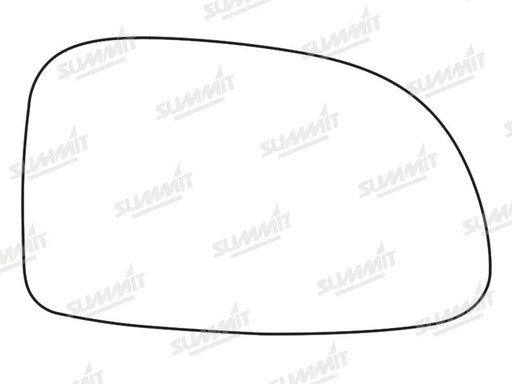 Summit Stick-On Standard Mirror Glass fits Daewoo Tacuma RHS Summit - Bars 4 Cars