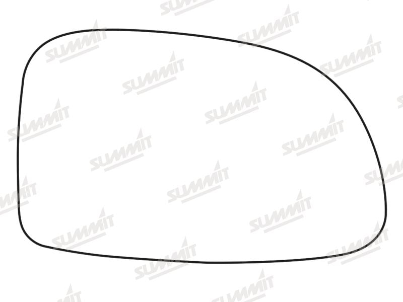 Summit Stick-On Standard Mirror Glass fits Daewoo Tacuma RHS Summit - Bars 4 Cars