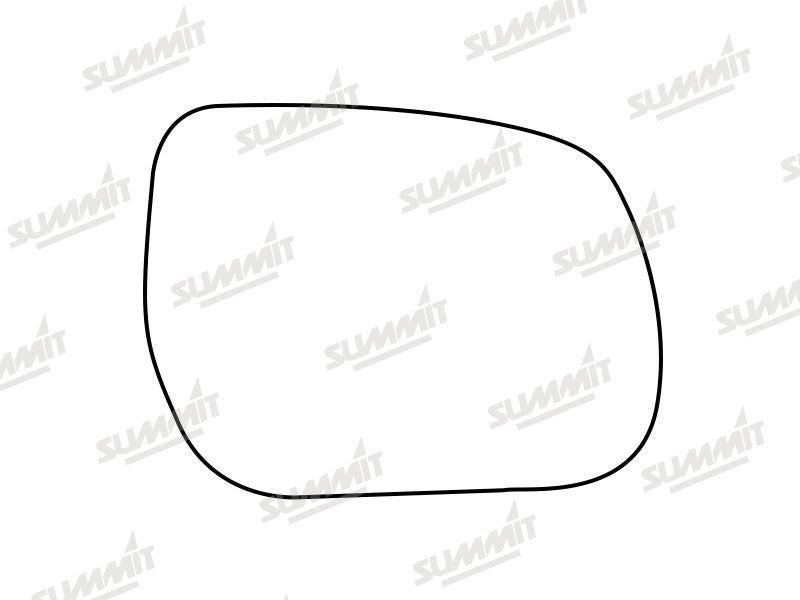Summit Stick-On Standard Mirror Glass fits Daihatsu Terios 06 to 15 RHS Summit - Bars 4 Cars