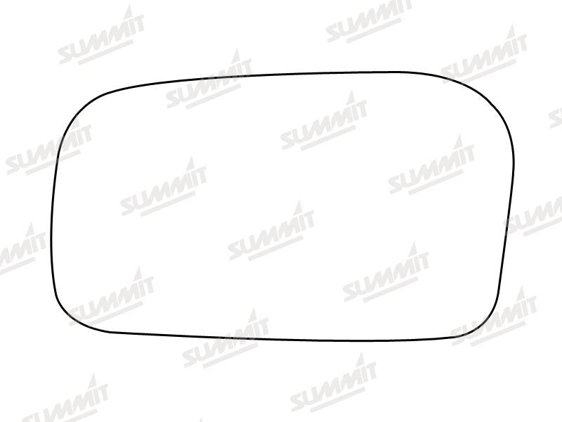 Summit Stick-On Standard Mirror Glass fits Nissan Sunny LHS Summit - Bars 4 Cars