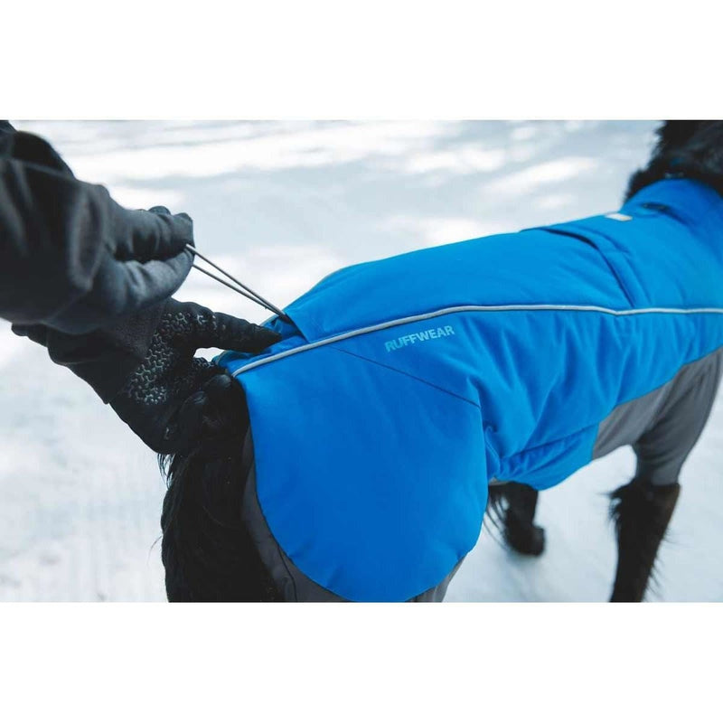 Ruffwear Vert Coverall Dog Snow Suit in Blue Pool (X Small) Ruffwear - Bars 4 Cars
