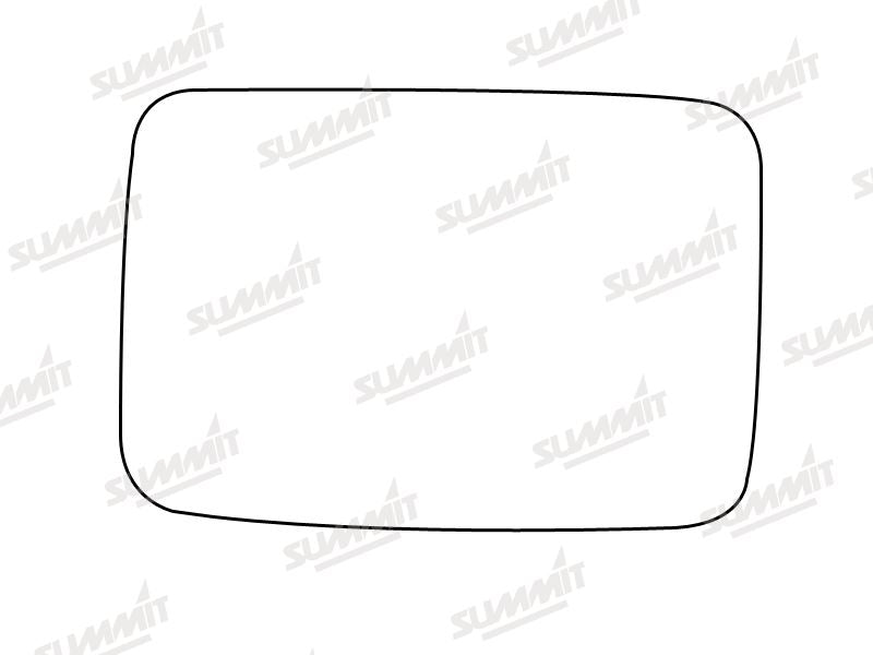 Summit Stick-On Standard Mirror Glass fits VW Golf Mk2 RHS Summit - Bars 4 Cars