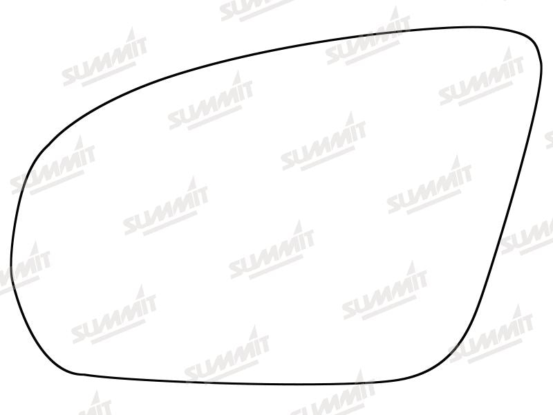 Summit Stick-On Aspheric Mirror Glass fits Mercedes C Class 13 on LHS Summit - Bars 4 Cars