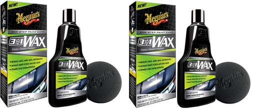 2x Meguiar's G191016EU 3-in-1 Wax Clean Polish Protect 473ml Meguiar's - Bars 4 Cars