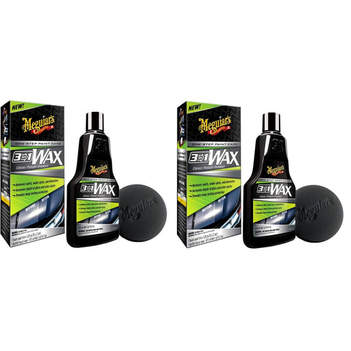 2x Meguiar's G191016EU 3-in-1 Wax Clean Polish Protect 473ml Meguiar's - Bars 4 Cars